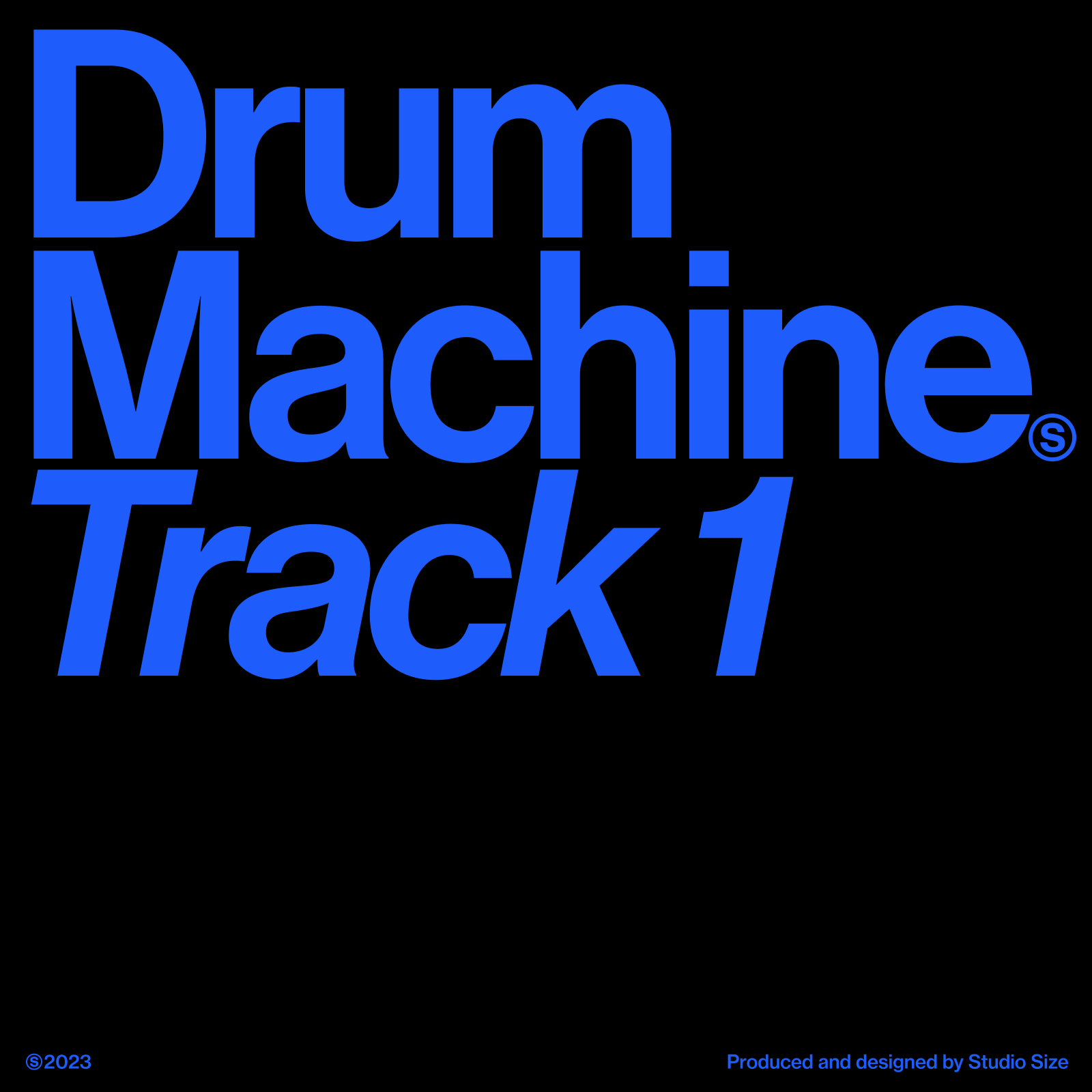 Drum Machine — Track 1 Studio Size